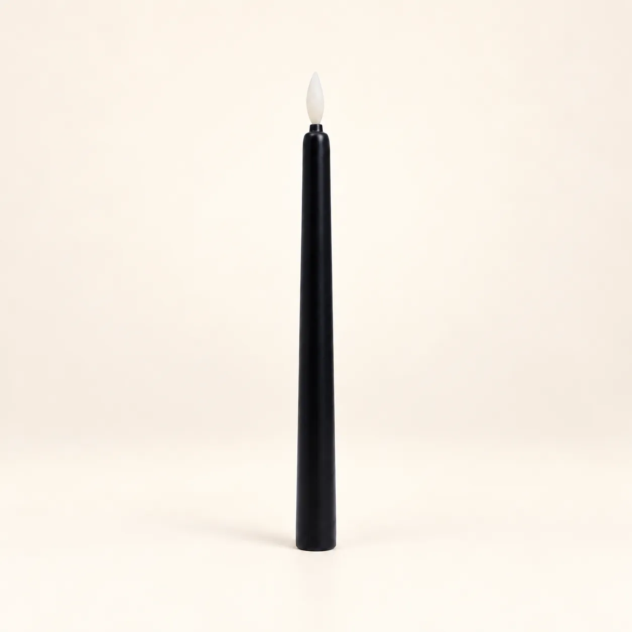 Black Flameless Taper Candle