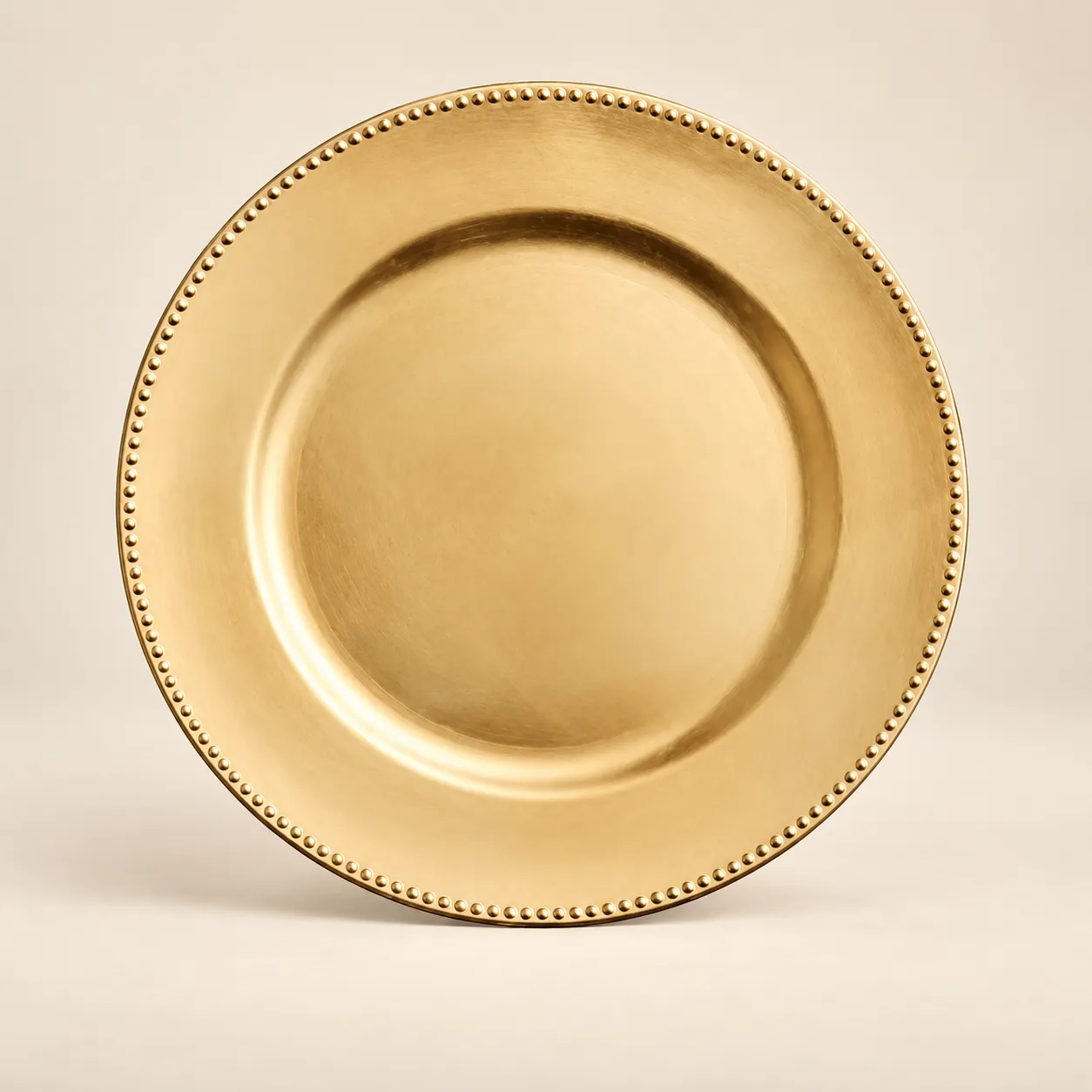 Gold Beaded Charger (Limited Quantity)