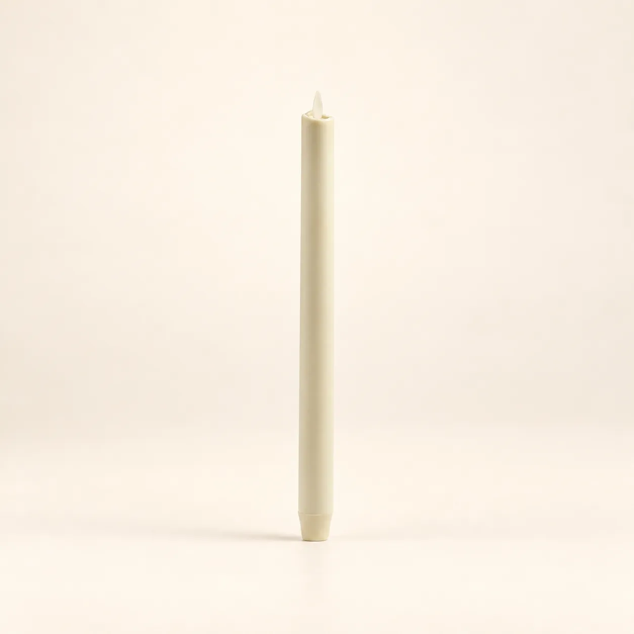Ivory Flameless Taper Candle