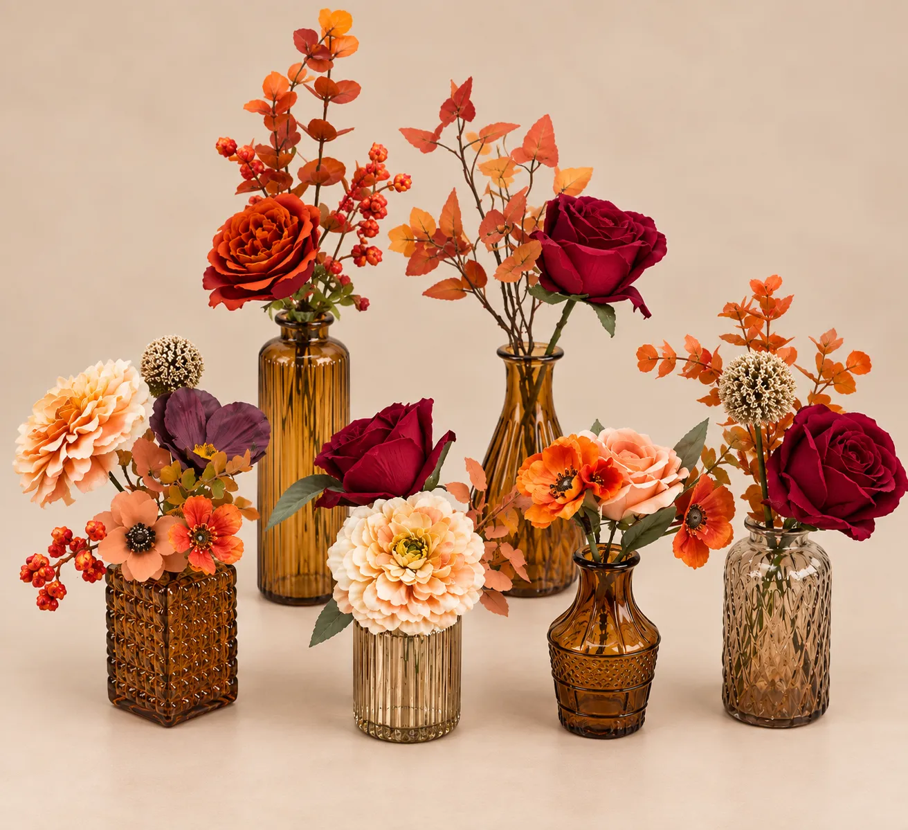 Autumn Embrace Accent Vase
