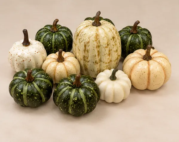 Small White & Green Pumpkins (10-pack)