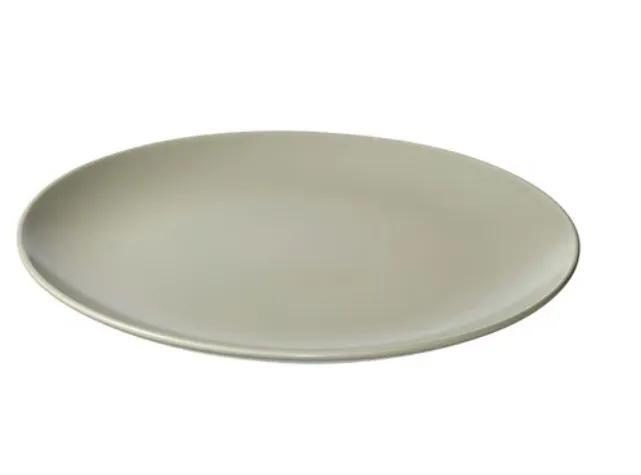 Matte Green Ceramic Dinner Plate 10"