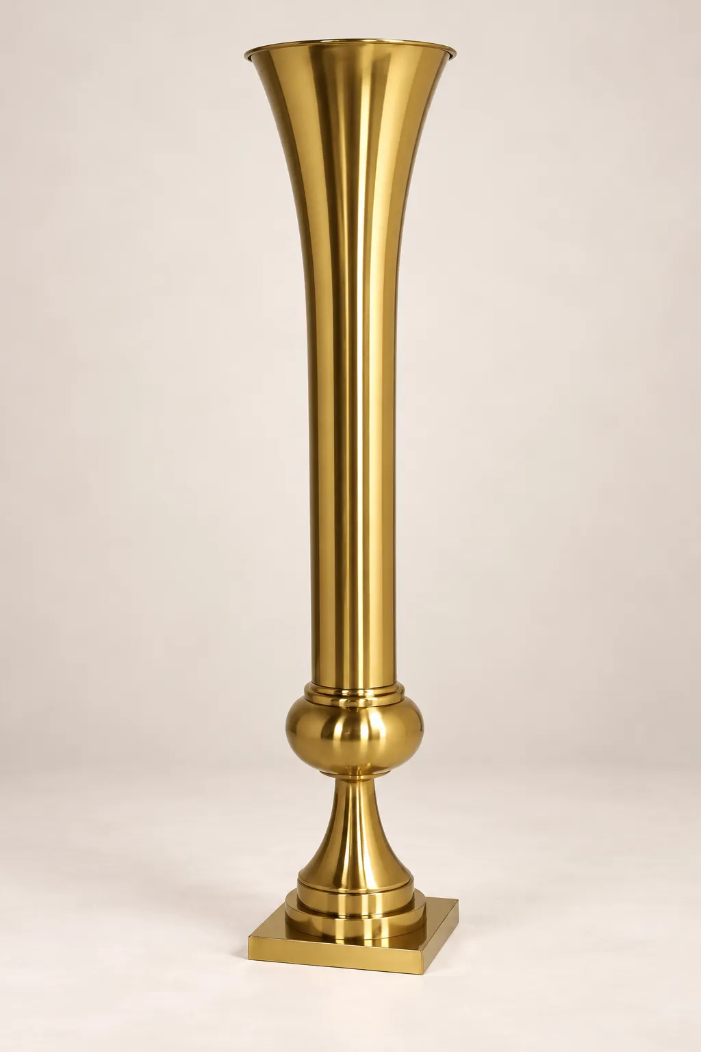 Gold Grand Regency Trumpet Vase