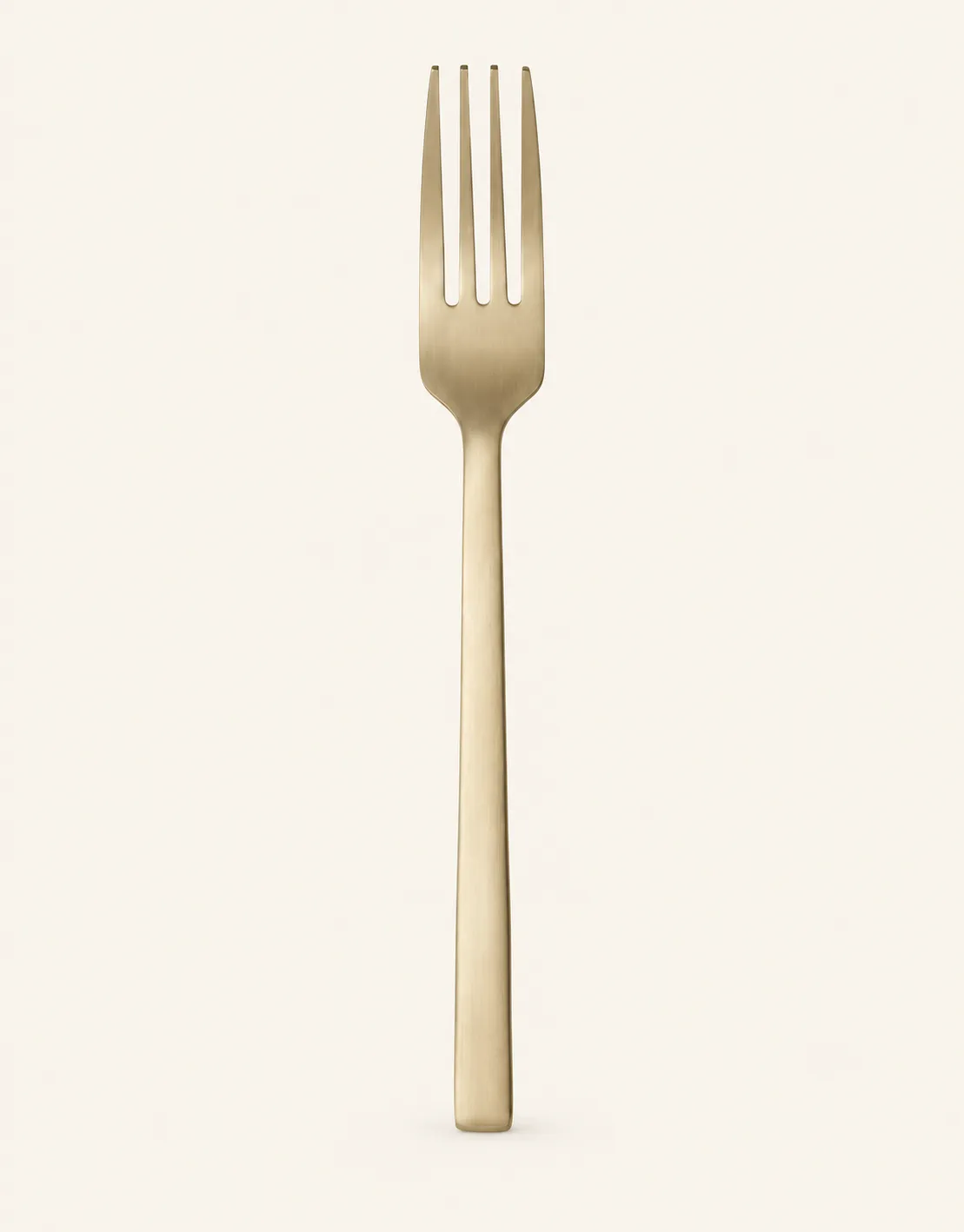 Matte Gold Salad/Dessert Fork