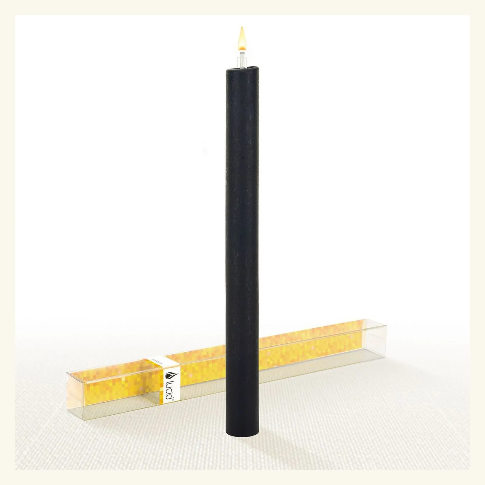 Black Lucid Candle 11"