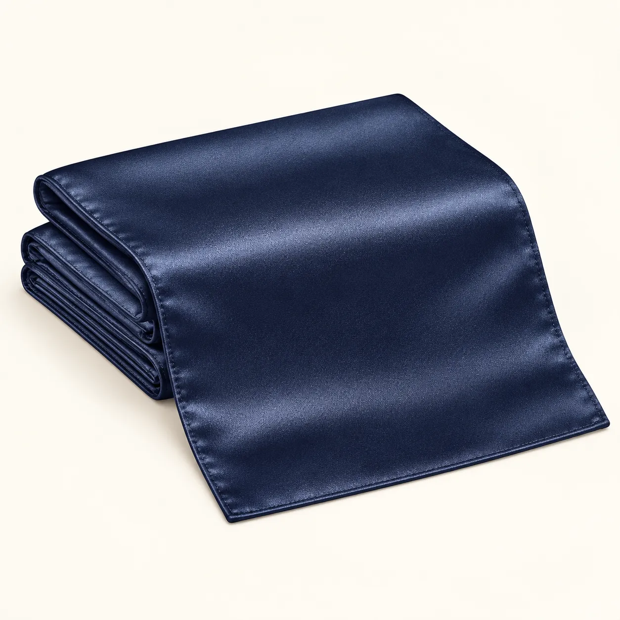 Dark Navy Satin Runner