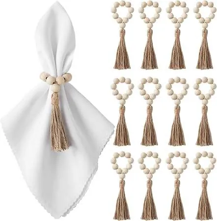 Beaded Tassel Napkin Ring