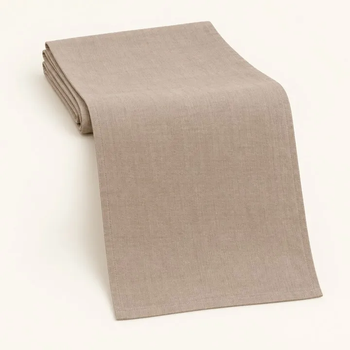 Taupe Linen Table Runner 9ft