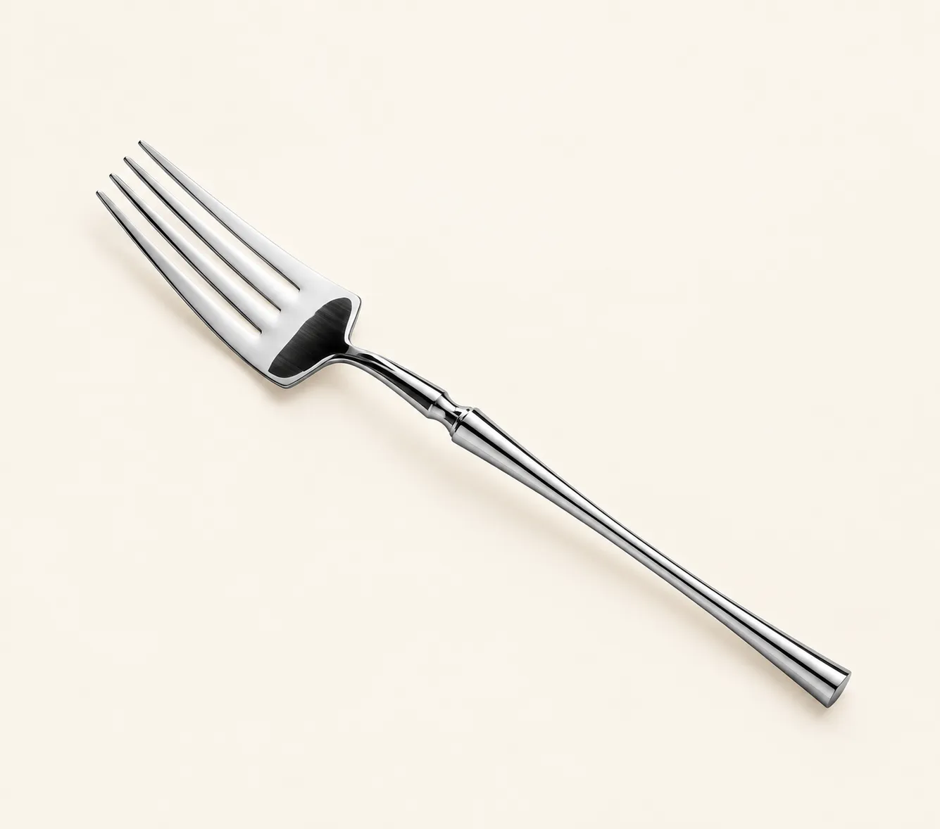 Modern Silver Salad Fork