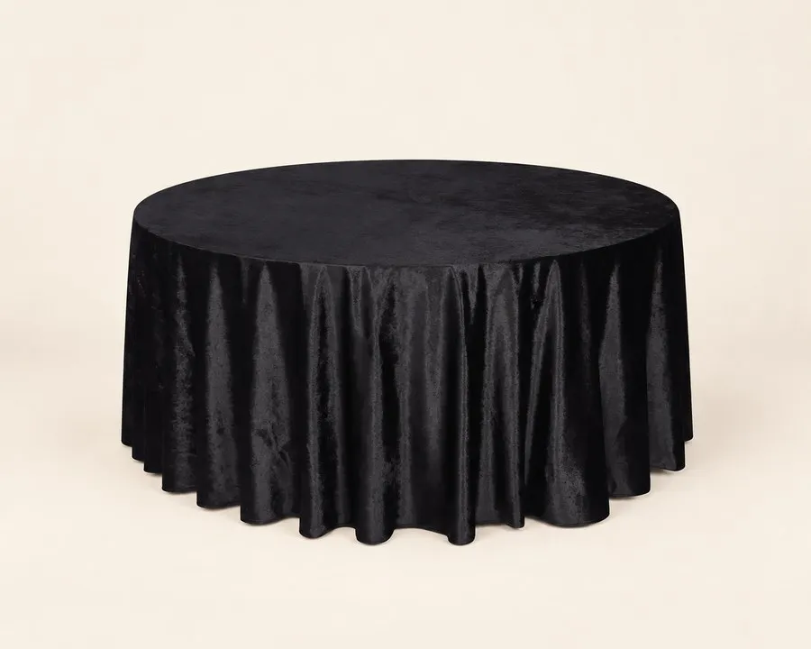 Beige Draped Tablecloth