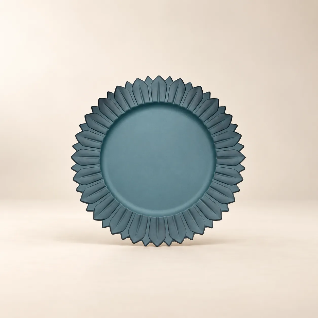 Teal Sunflower Charger