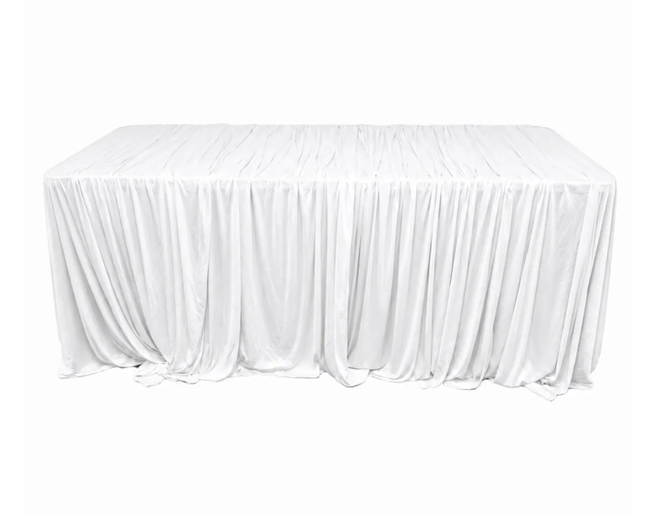 Ivory Draped Tablecloth
