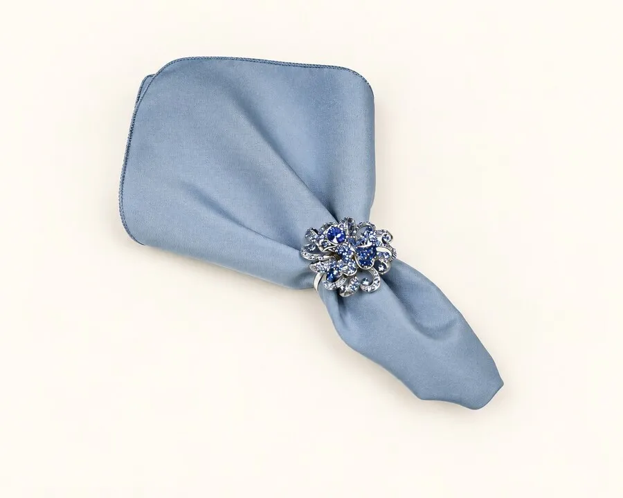 Dusty Blue Polyester Napkin 17"x17"