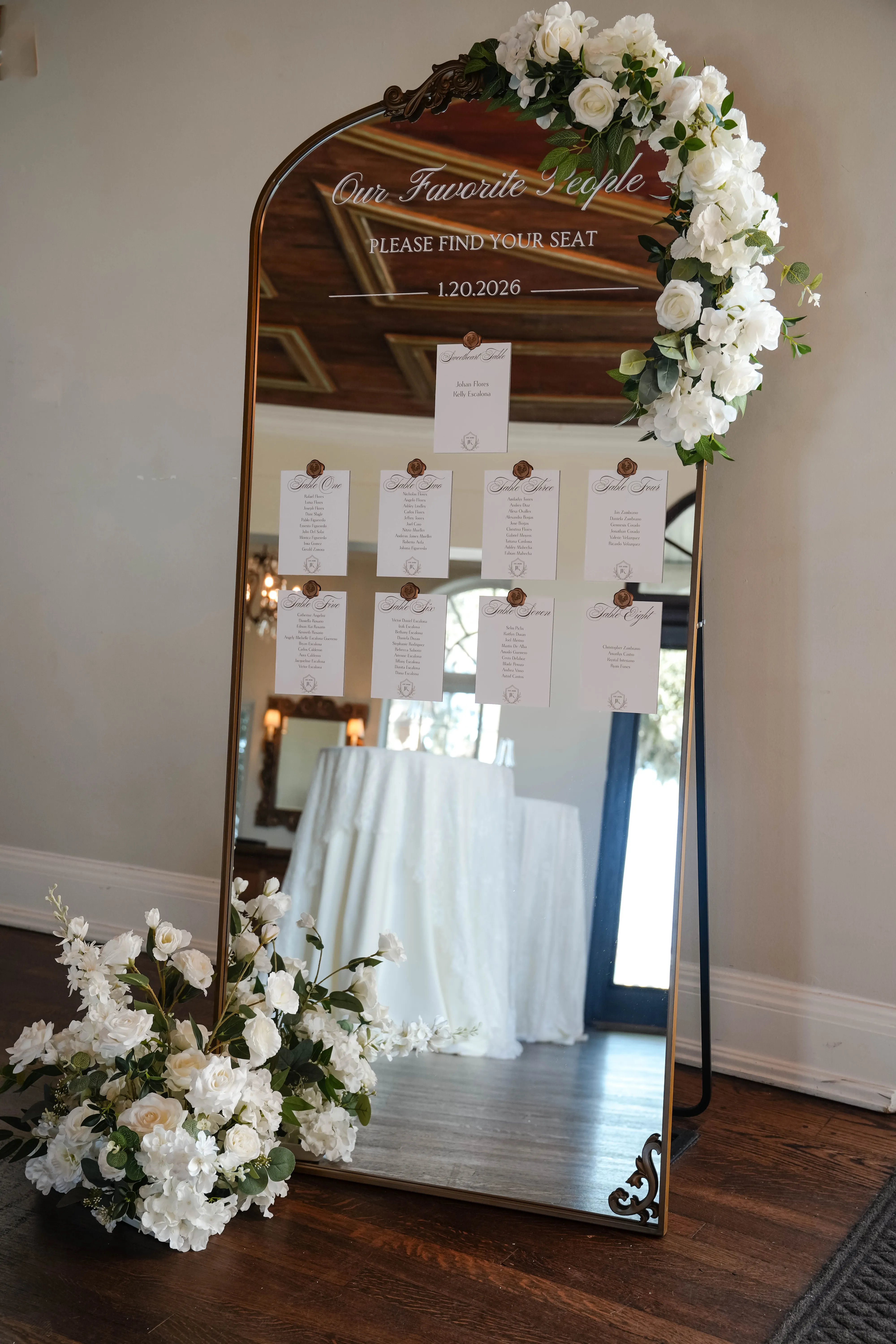 Mirror Seating Chart