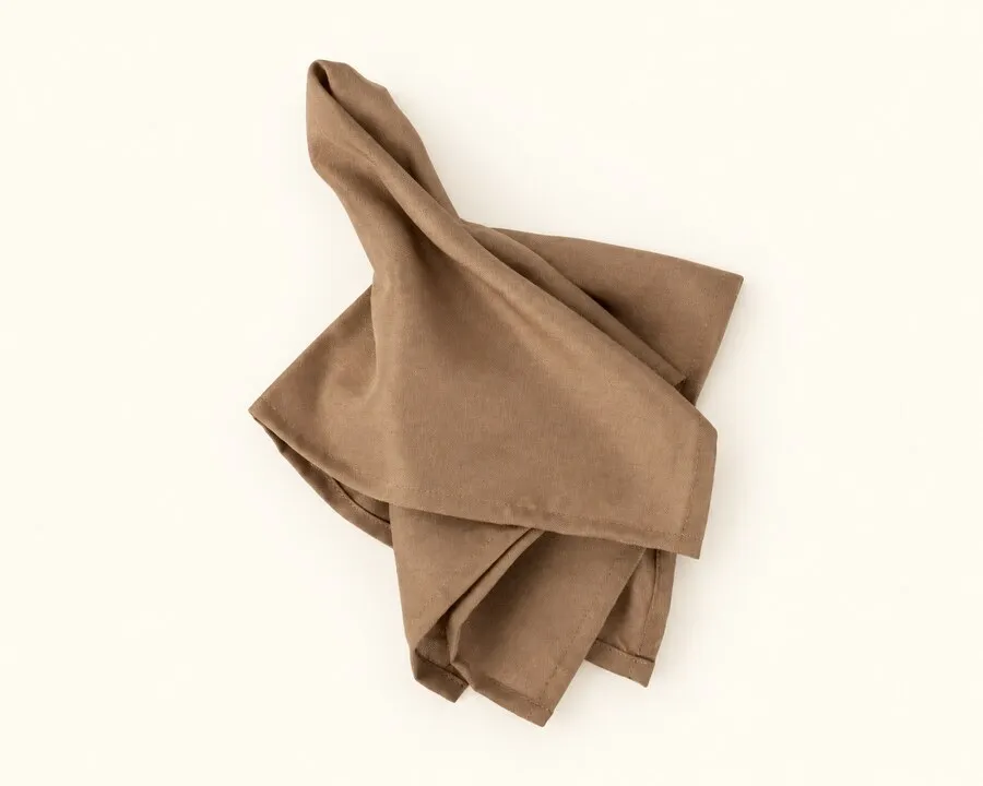 Taupe Polyester Napkin 17"x17"