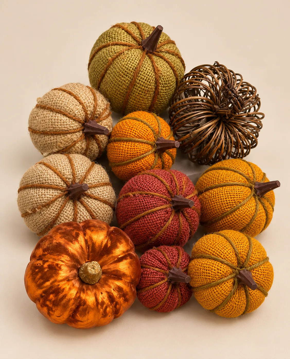Rustic Assorted Pumpkins (10-pack)