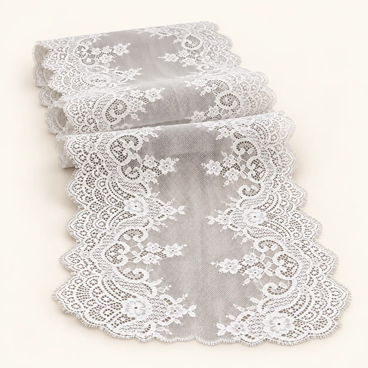 White Lace Runner