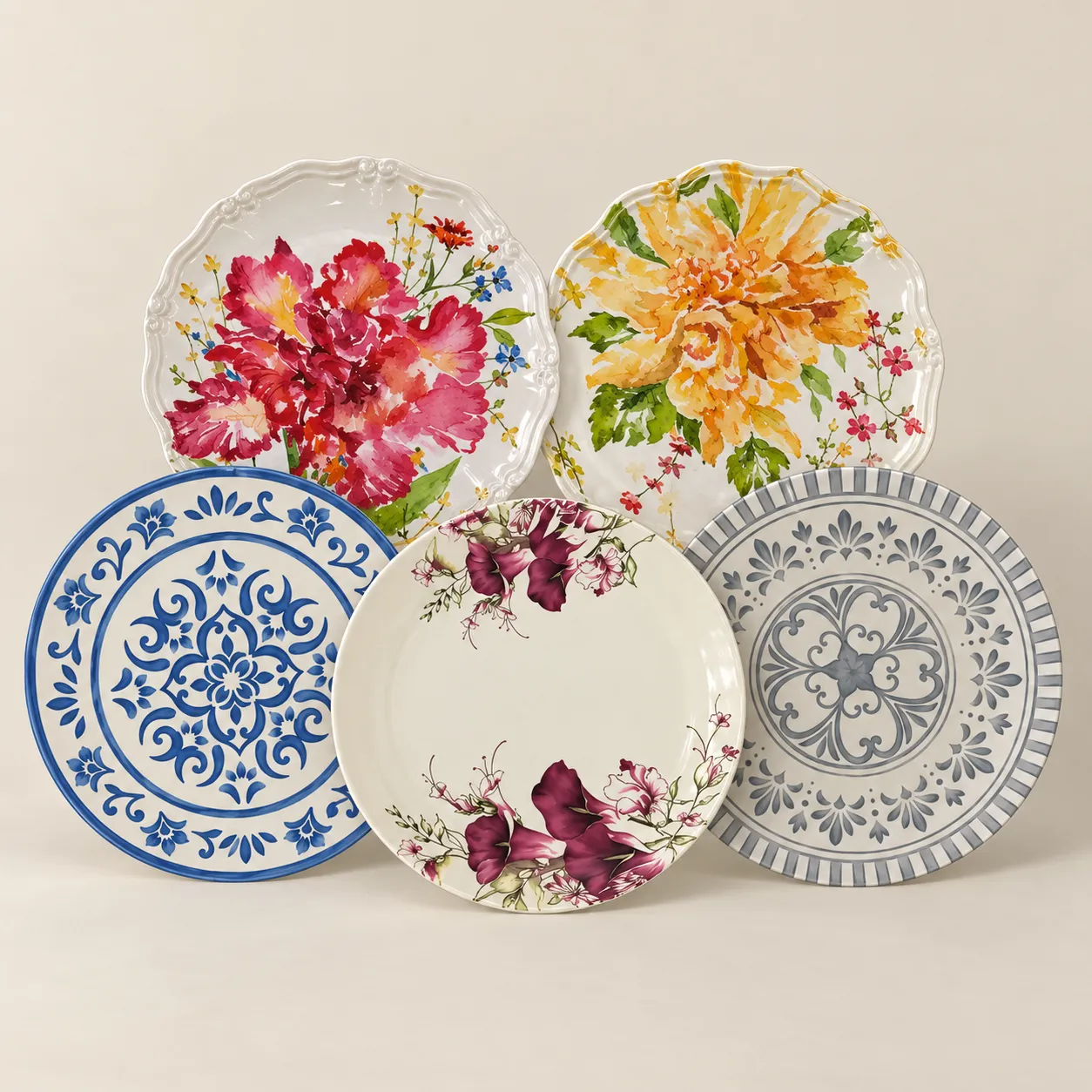 Garden Floral Dinner Plate