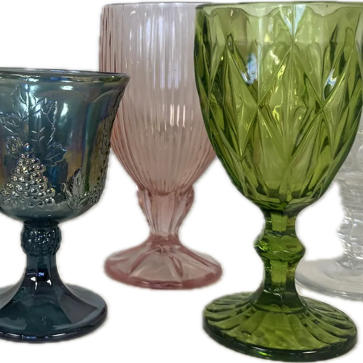 Colorful Glass Goblet Collection