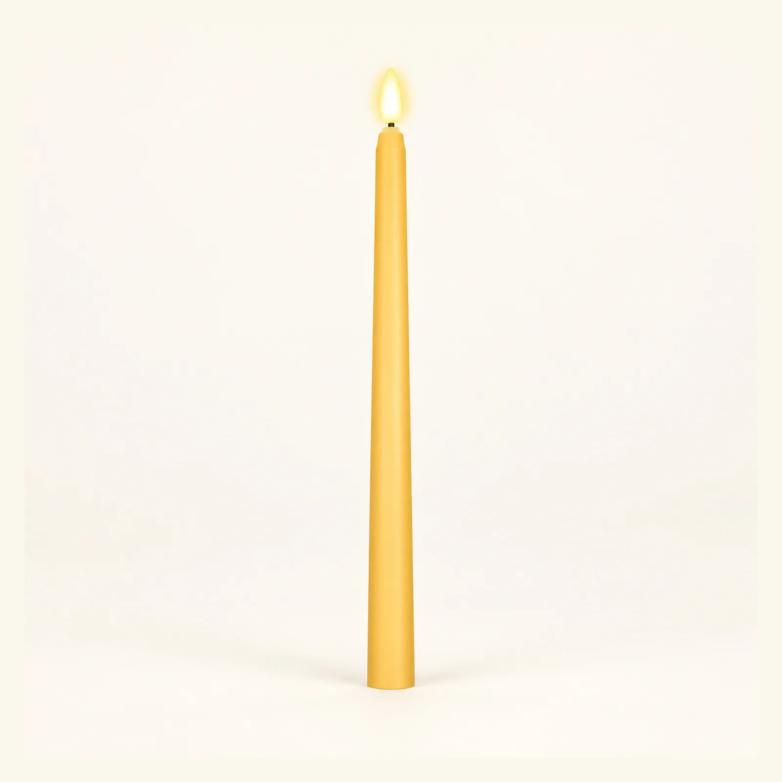 Yellow Flameless Taper Candle