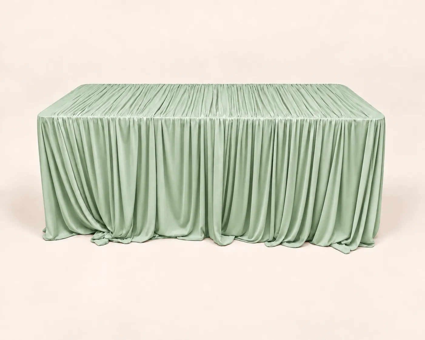 Sage Green Draped Tablecloth