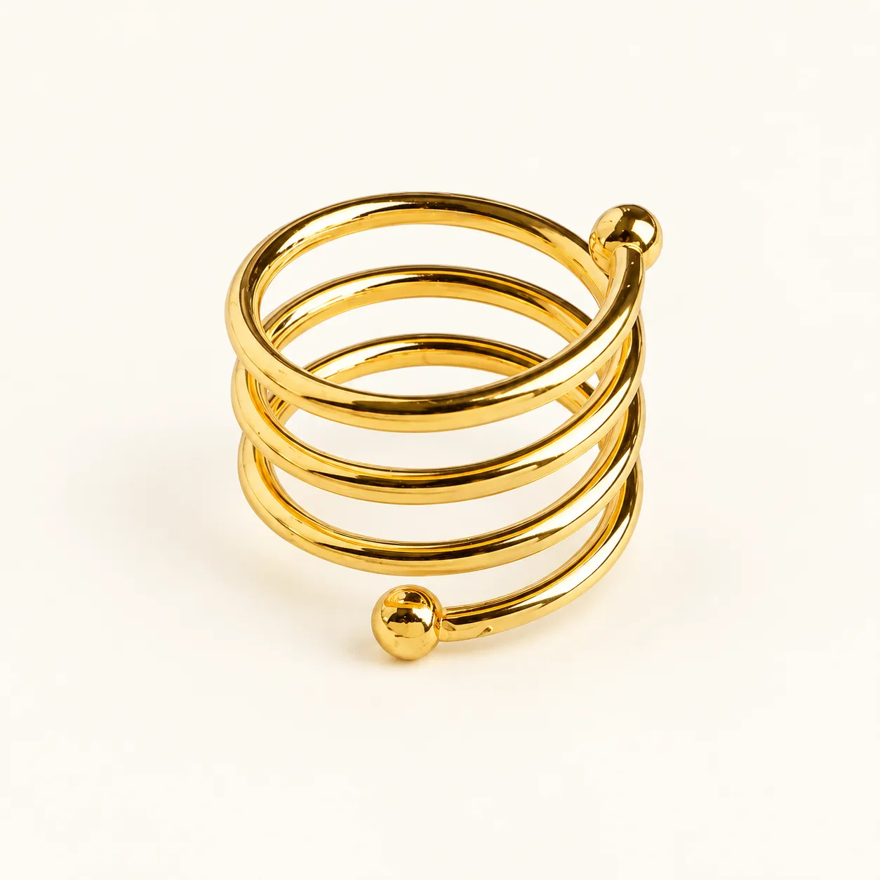 Gold Spiral Napkin Ring