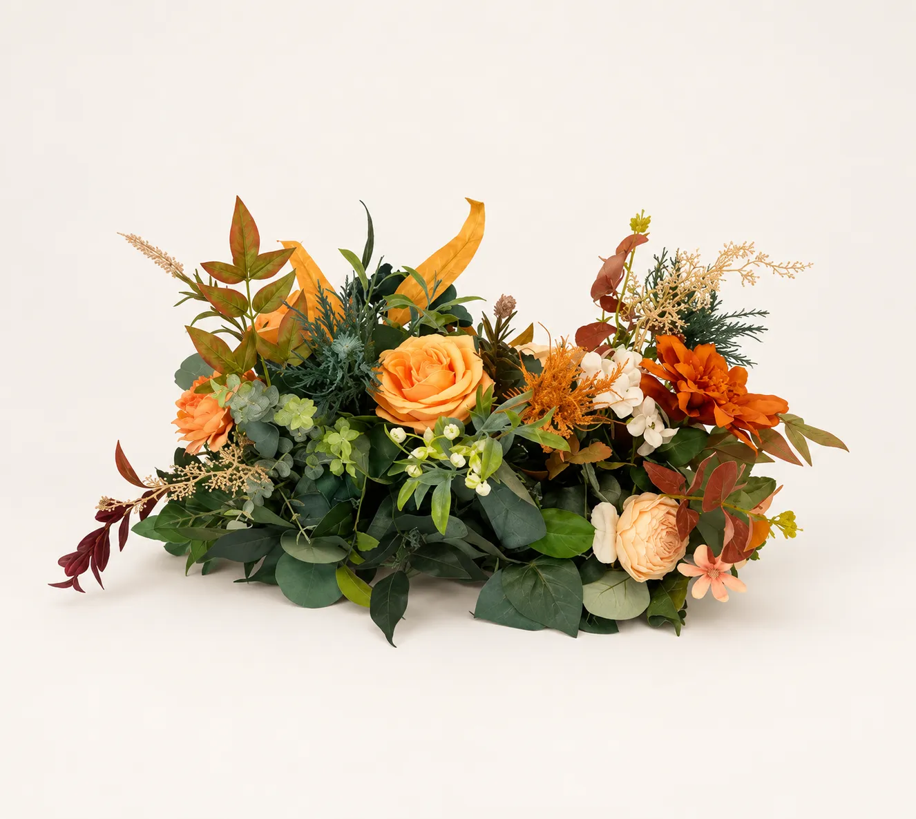 Teal Harvest Medium Floral Arrangement Centerpiece