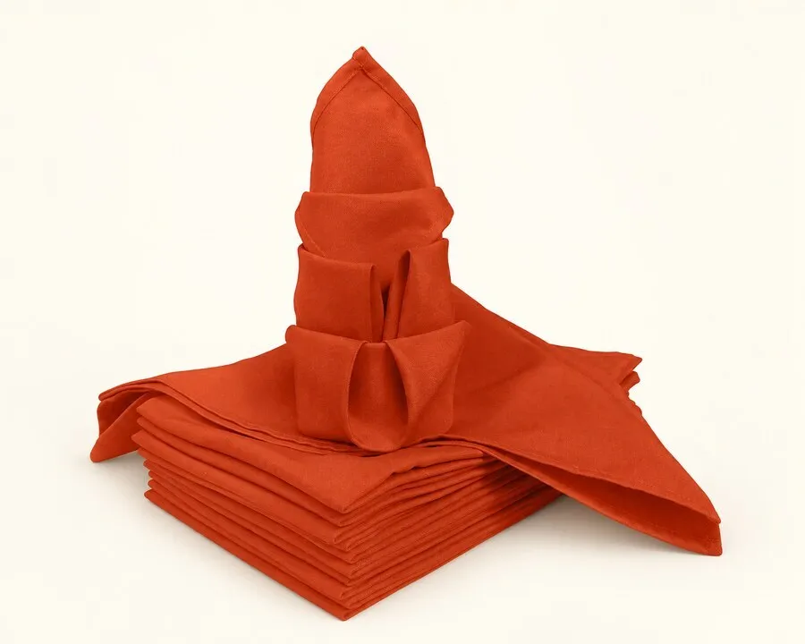 Burnt Orange Polyester Napkin 20"x20"