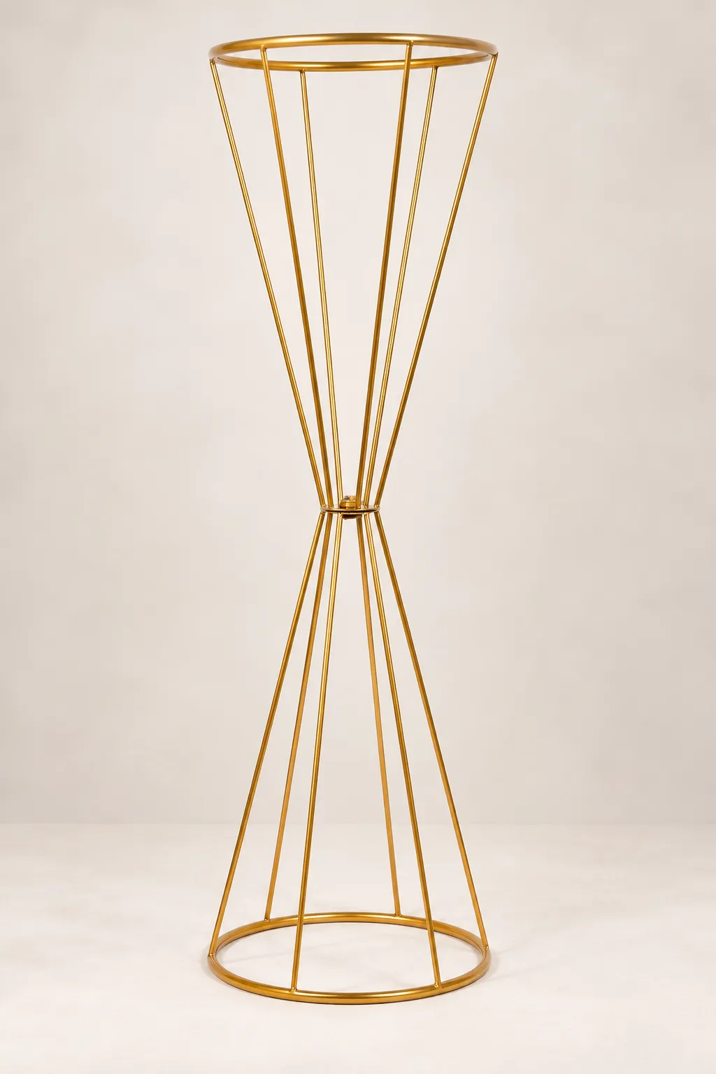 Gold Hourglass Wire Stand