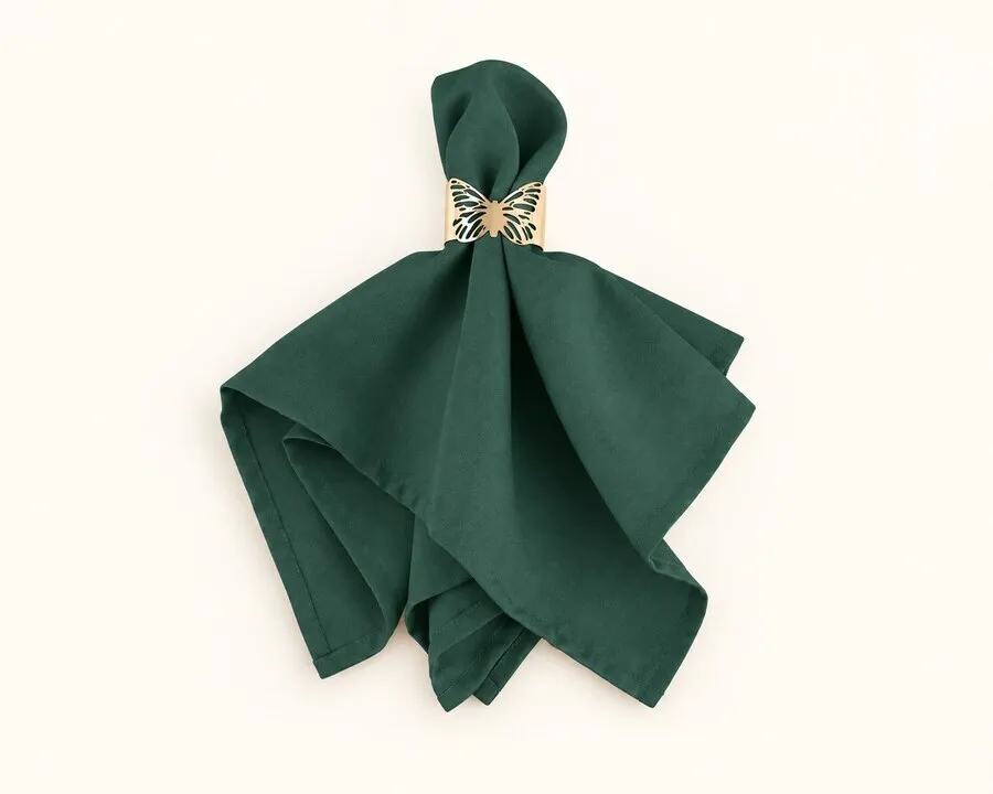 Emerald Green Polyester Napkin 17"x17"