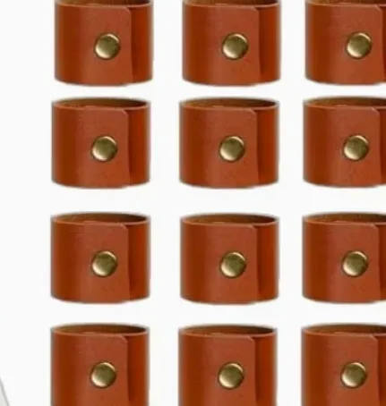 Brown Leather Napkin RIng