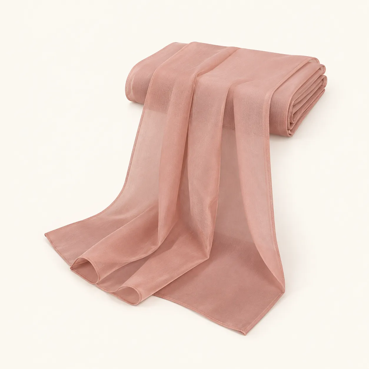 Dusty Rose Chiffon Runner
