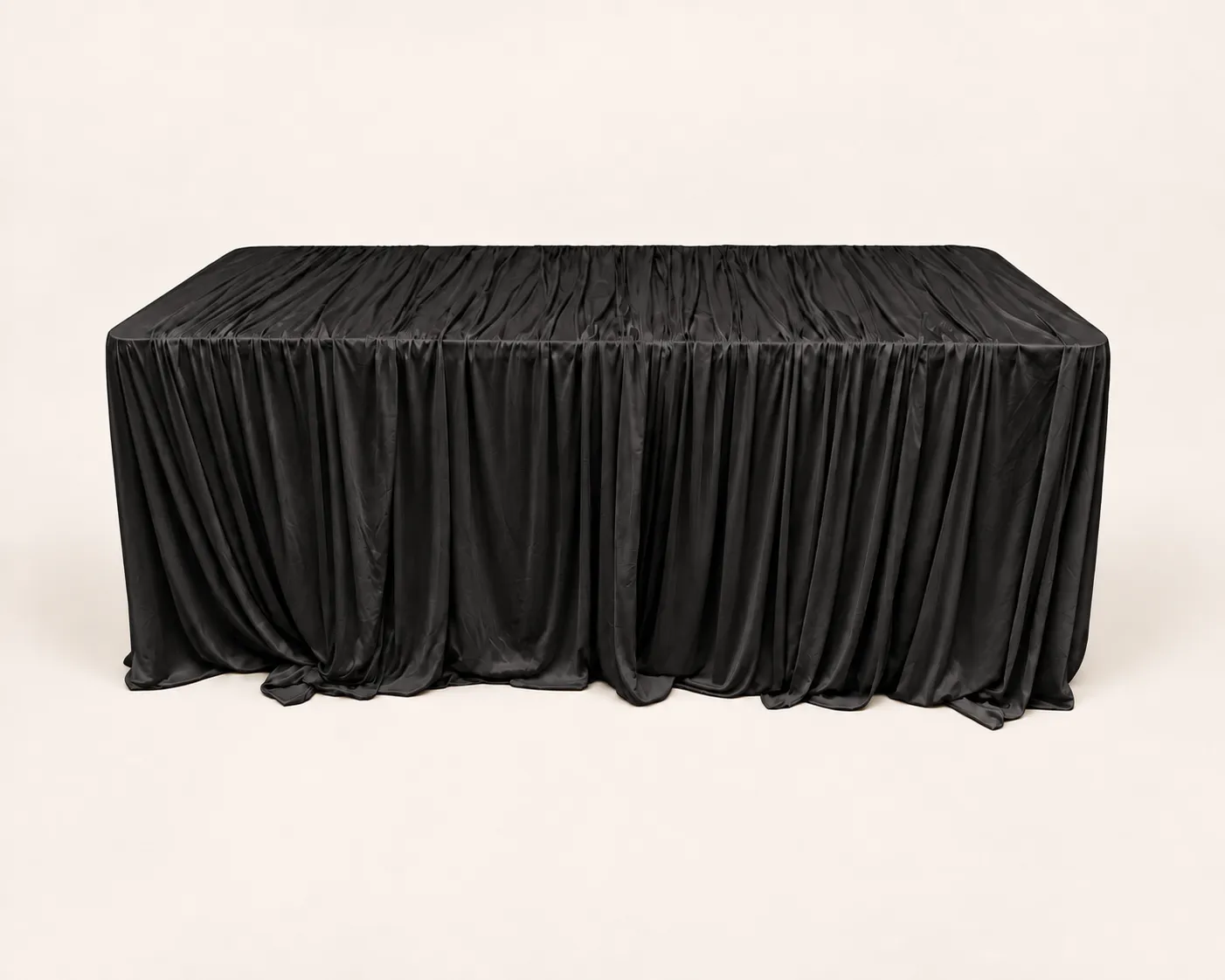 Black Draped Tablecloth