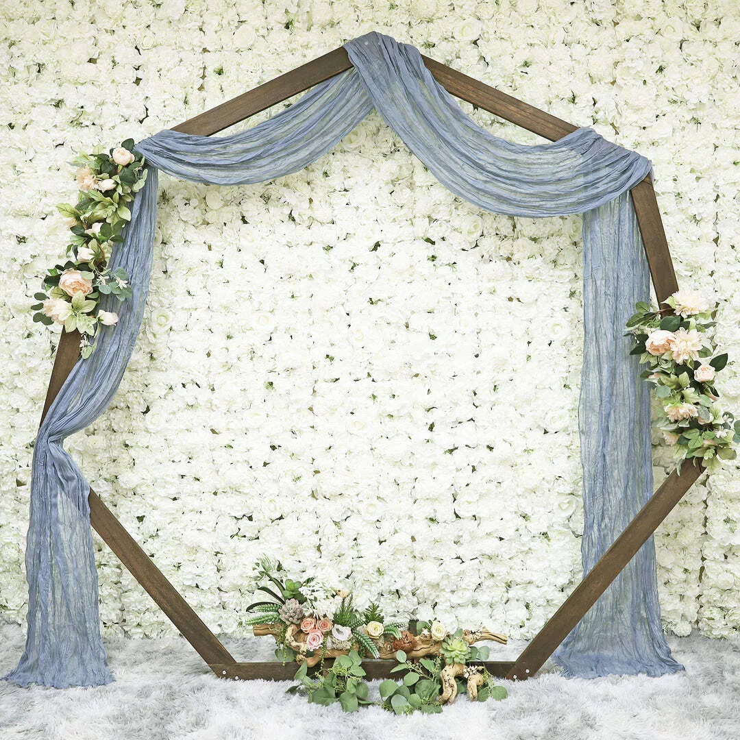 Dusty Blue Cheesecloth Drapery 20ft