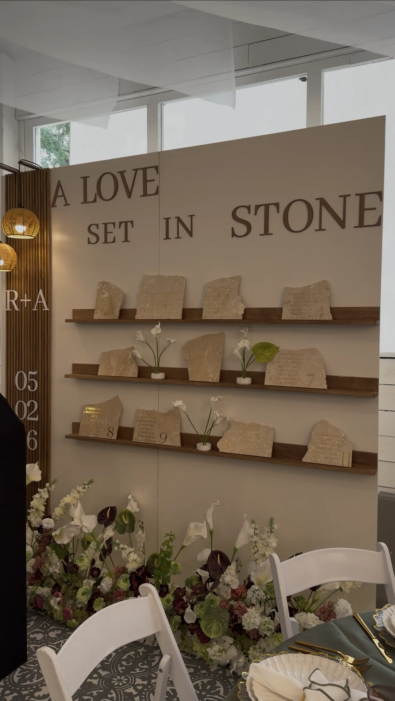 A Love Set In Stone Seating Chart