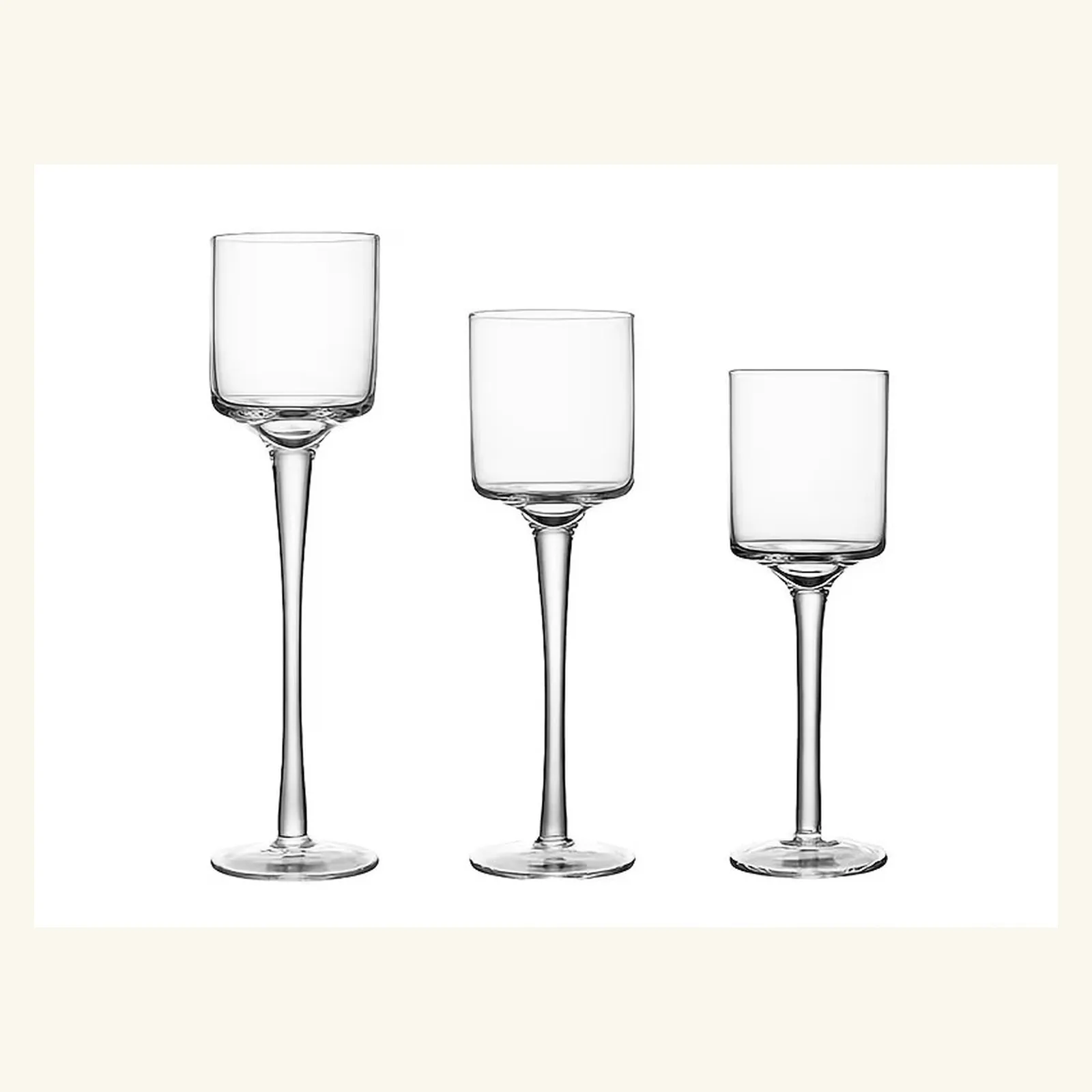 Clear Stemmed Votive Holder
