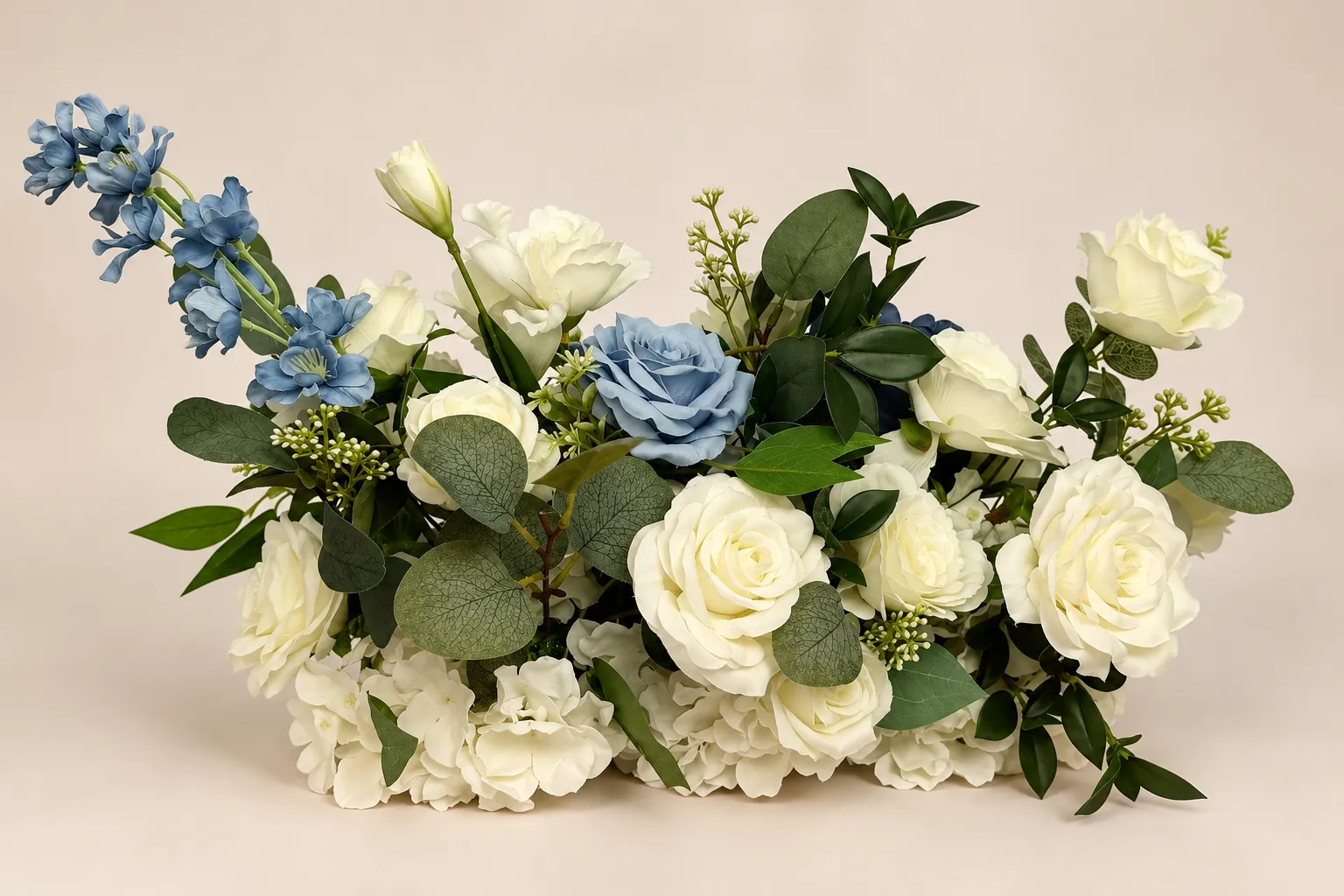 Something Blue Medium Floral Arrangement Centerpeice