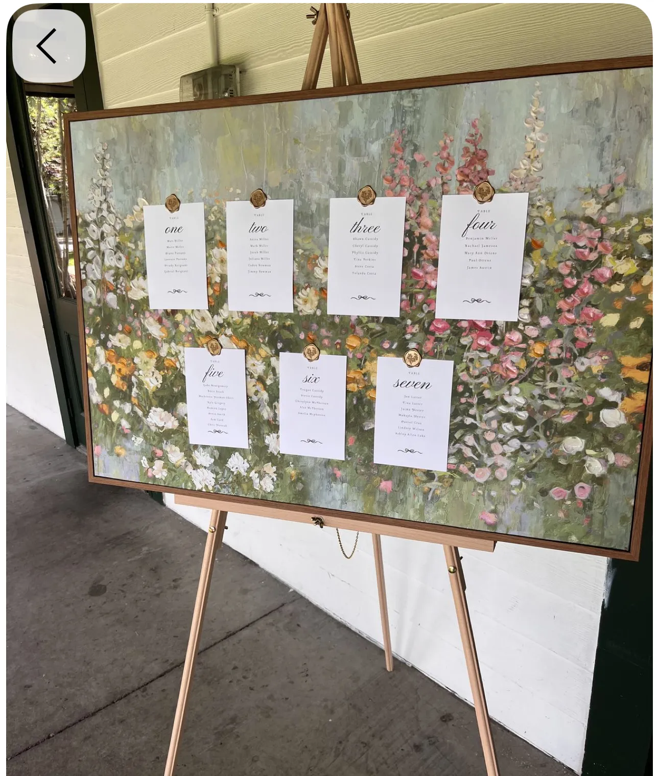 Artwork Seating Chart