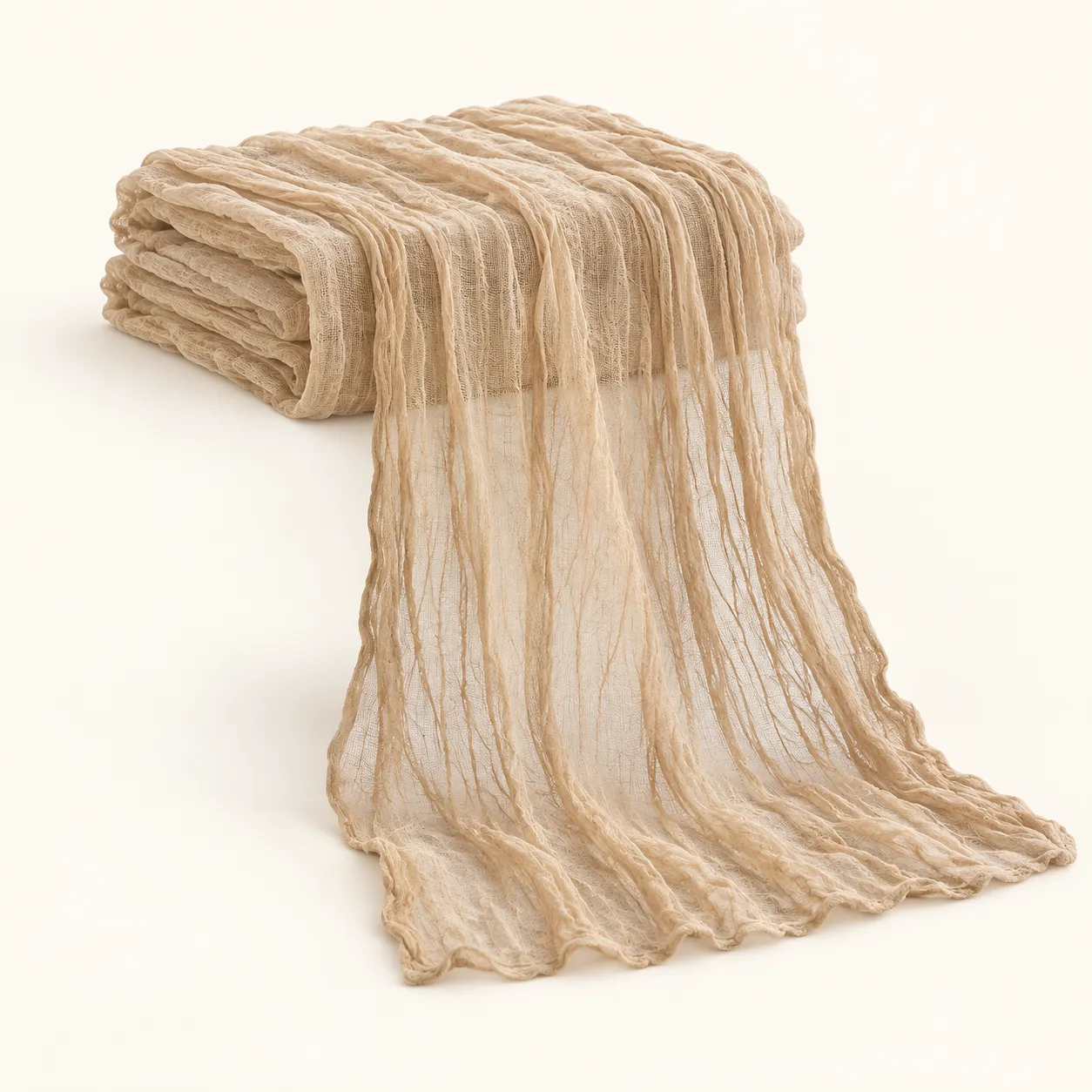 Beige Cheesecloth Runner 5ft