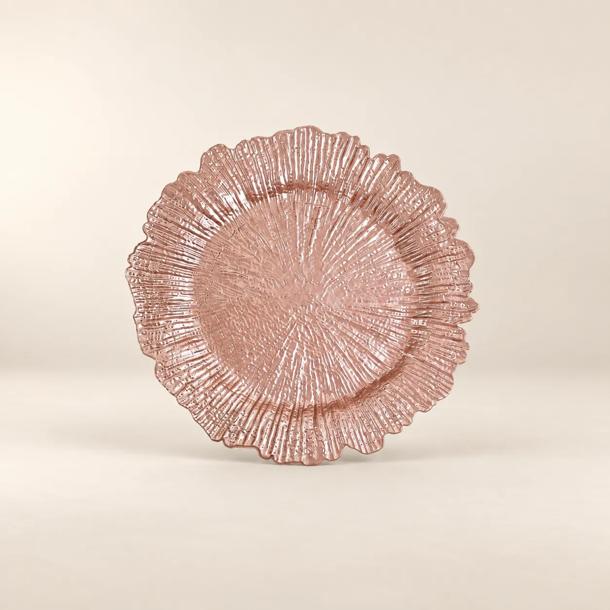 Rose Gold Reef Charger