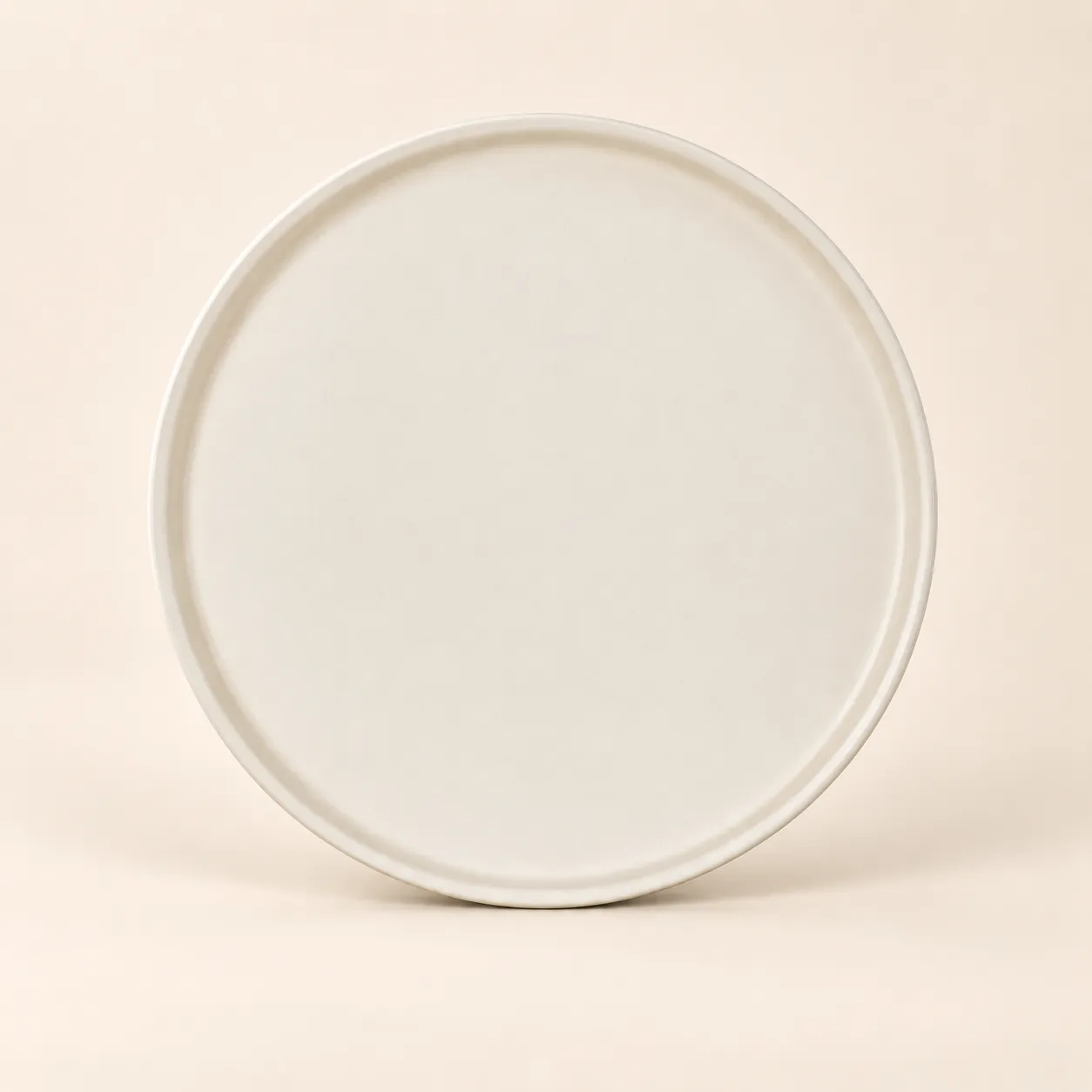Modern Off-White Appetizer Plate 8.25"