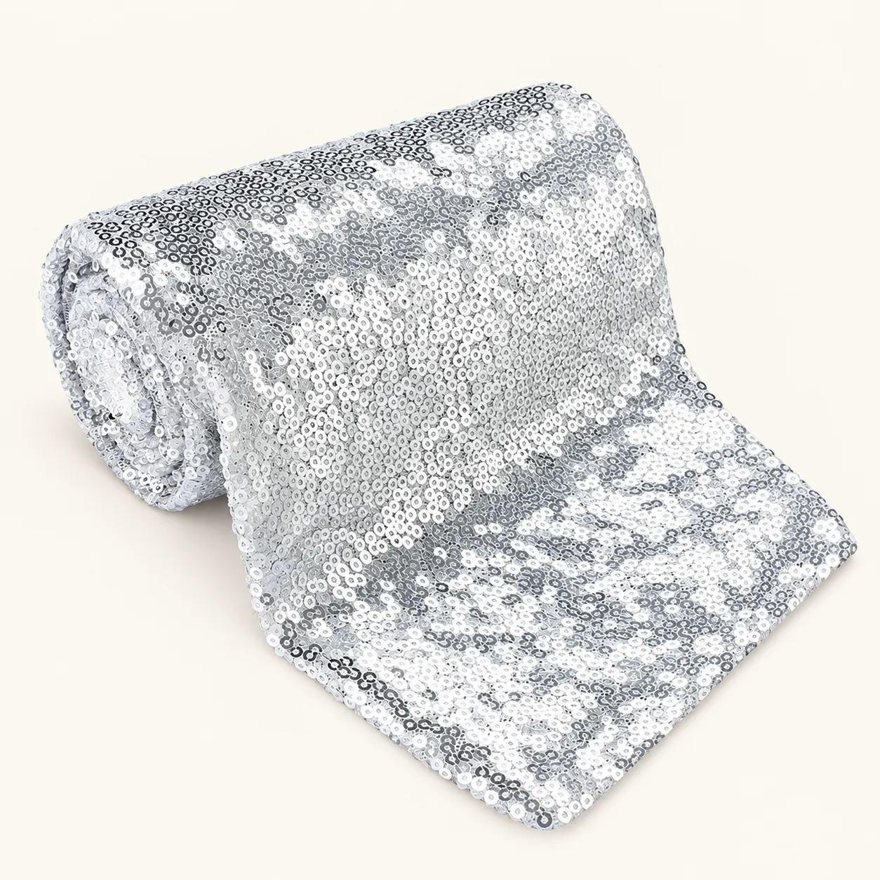 Silver Sequin Runner 9ft
