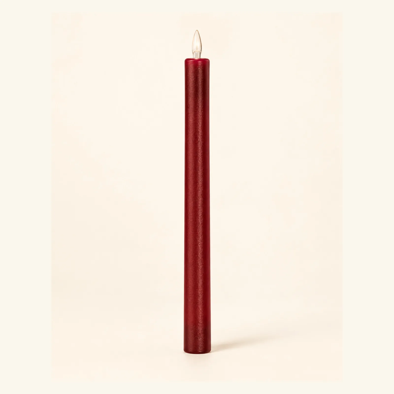 Burgundy Lucid Taper Candle 11"
