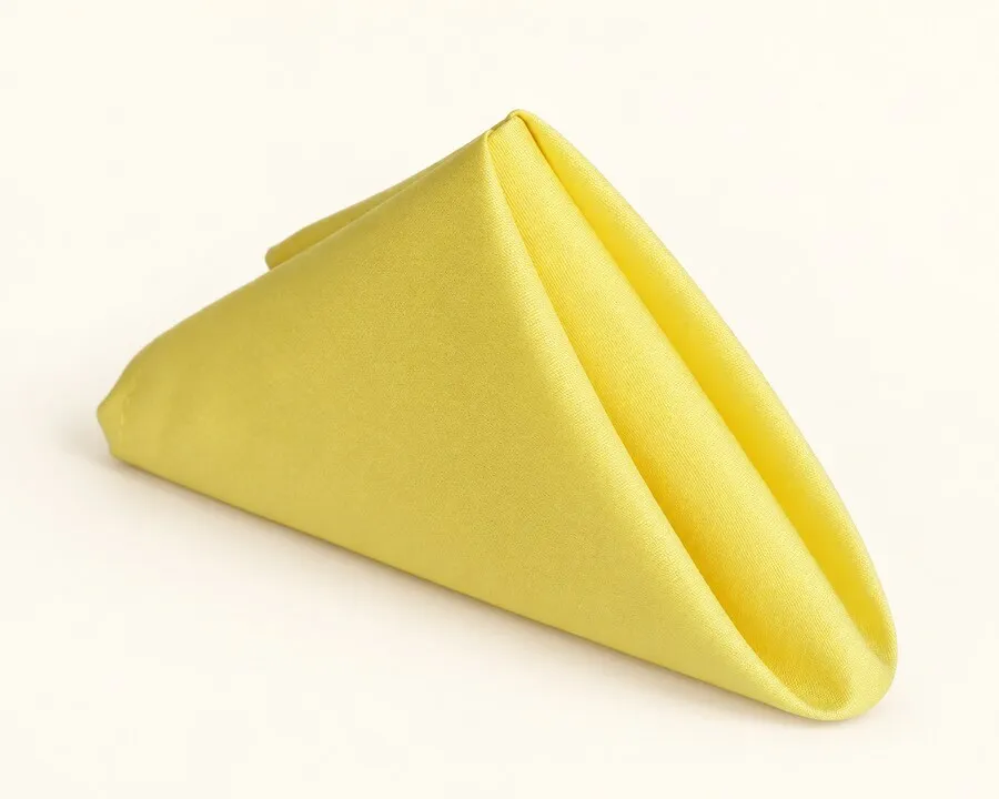 Yellow Polyester Napkin 17"x17"