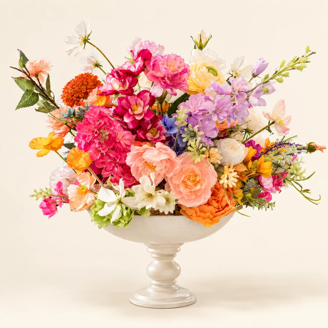 Wildflower Fields Large Centerpiece ( Pedestal Bowl)