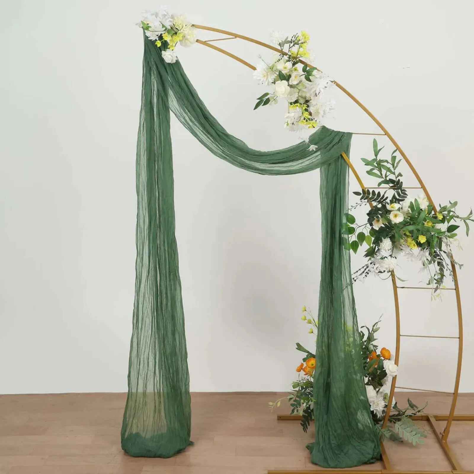 Olive Green Cheesecloth Drapery (20ft)