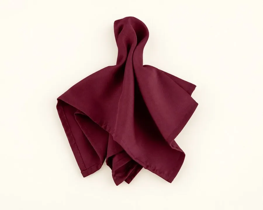 Burgundy Polyester Napkin 17"x17"