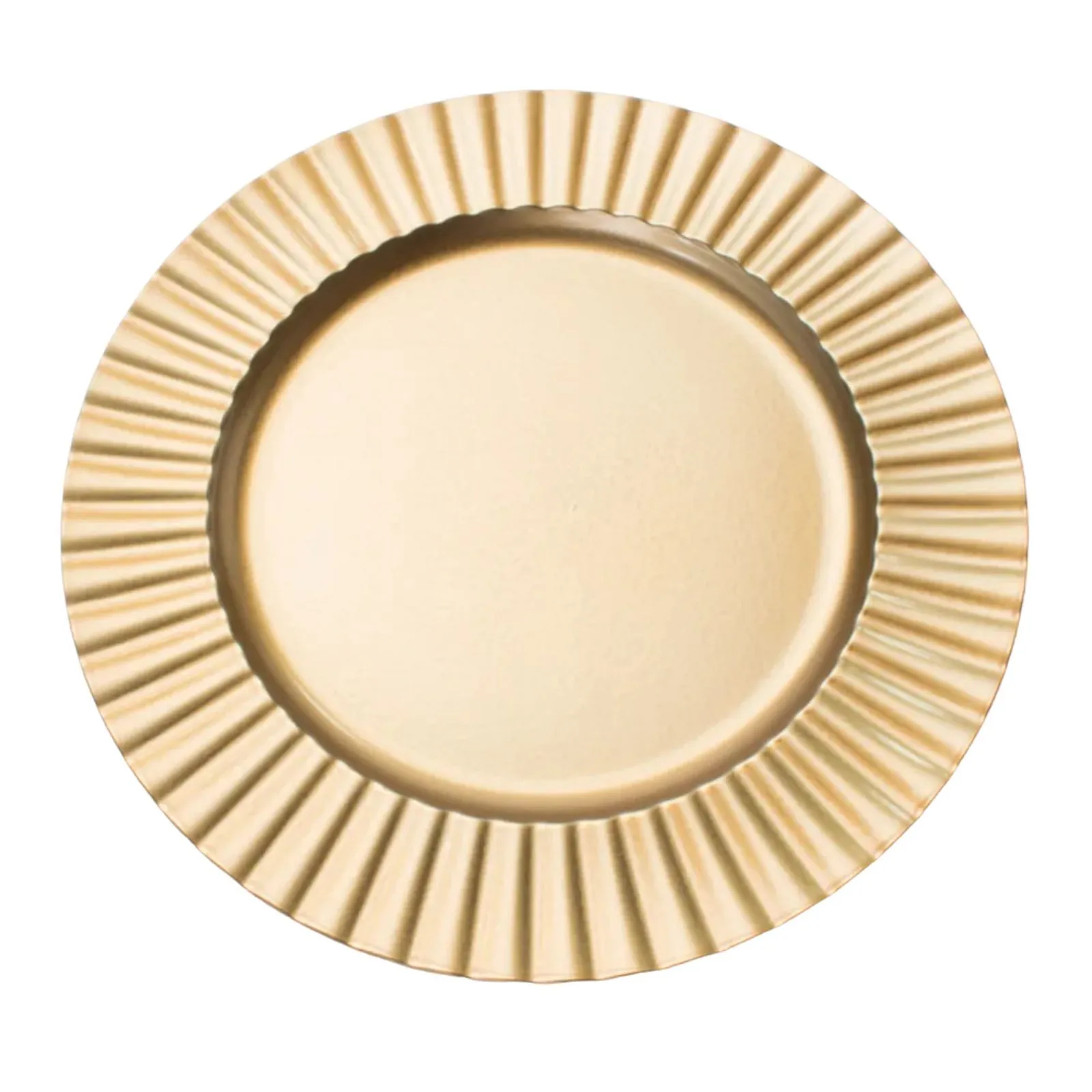 Gold Fluted Charger