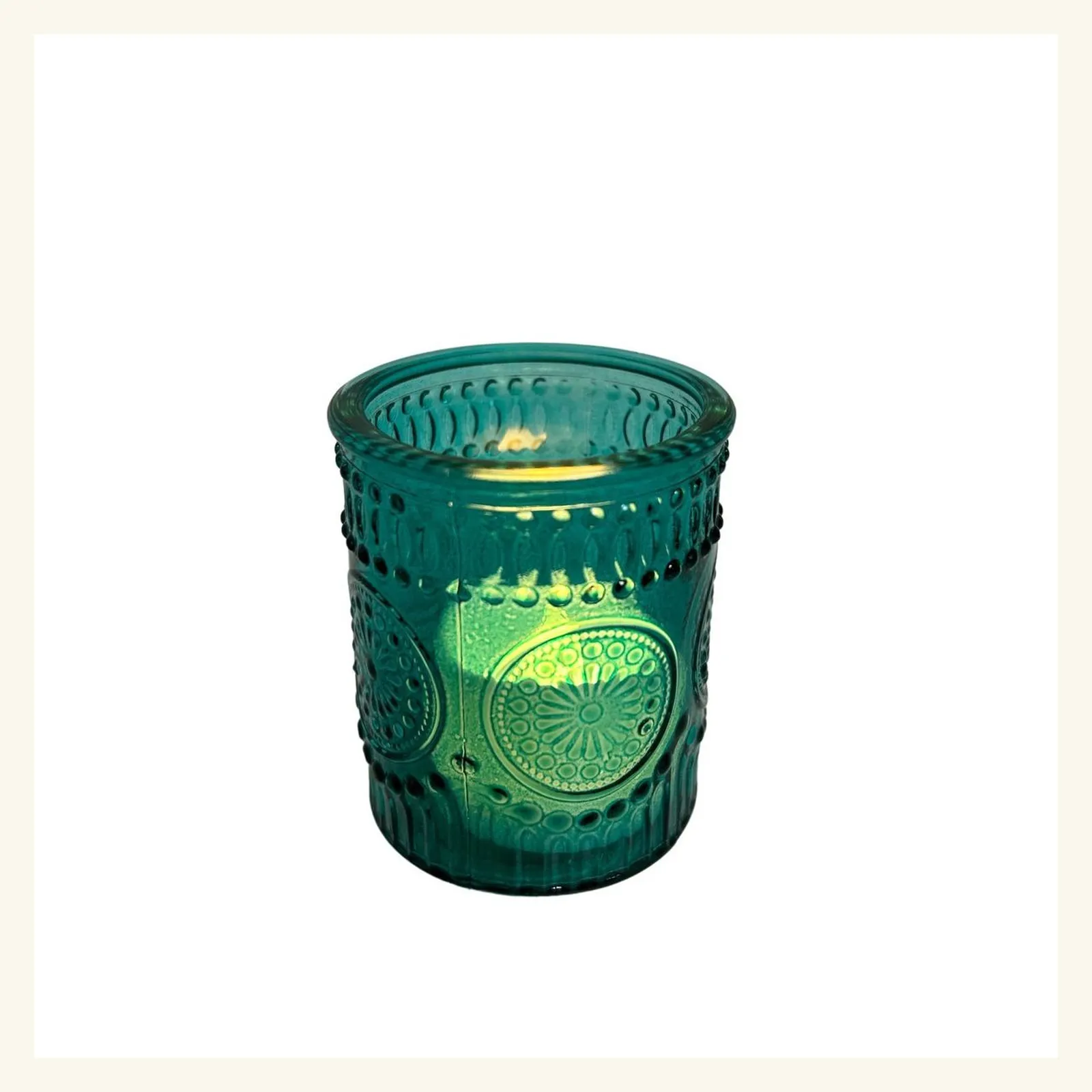 Teal Votive Candle Holder