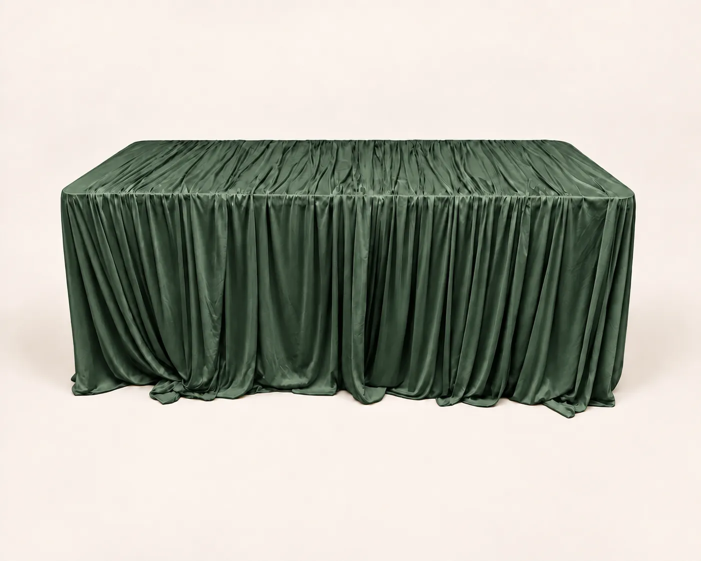 Olive Green Draped Tablecloth